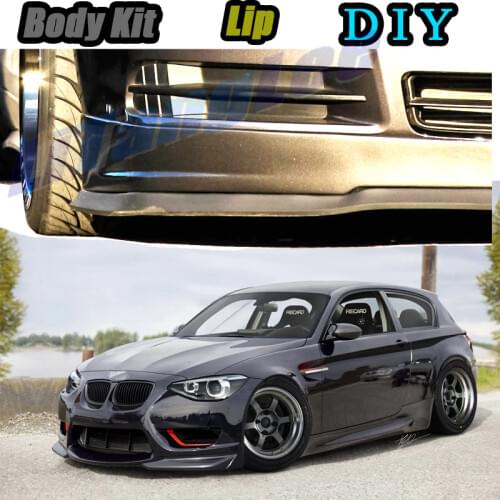 Car Bumper Lip Front Spoiler Skirt Deflector For BMW 1 M1 E87 E81 E82 E83 F20 F21 F52 F40 Car Modified Body Kit VIP HellaFlush
