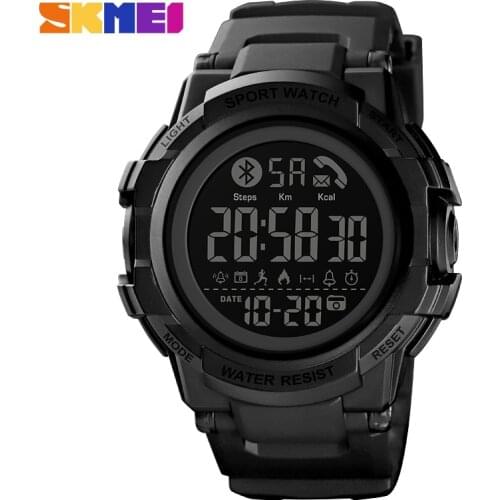 SKMEI Luxury Bluetooth Sports Smart Watches Fashion Pedometer Calorie Waterproof Digital Men Wristwatches Fitness Clock Relogio