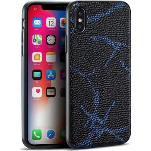 Line texture Style Phone case For iPhone 11 X case Genuine Leather back cover For iPhone SE 2020 5 5S 6 6S 7 8 Plus cases