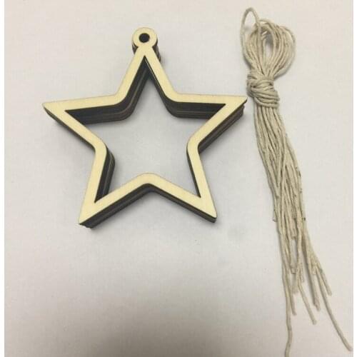 Wood christmas ornament blank stars
