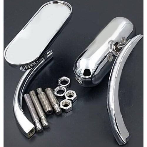 Motorcycle parts Racing Chrome Rearview Mirror For Honda Rebel Shadow 600 750 VTX 1300 1800 spirit 1100 Custom Mini Oval mirrors