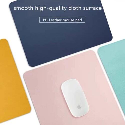 BUBM Dual-Sided Mouse Pad Waterproof PU Leather Mousepads Office Gaming Mouse Pad Mat for for Laptop, Computer & PC