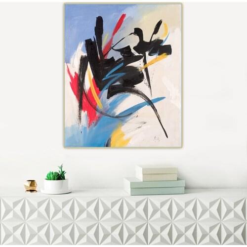 Jean Miotte《Untitled V》Abstract Expressionism Canvas Oil Painting Artwork Picture Wall Hanging Decor Home Living Room Decoration