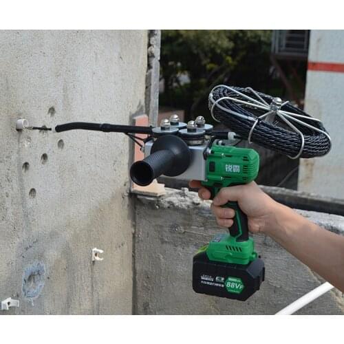 Electric charging stringing wire machine Pull wire through conduit device Electrician decoration tools Lithium battery 10000MAH
