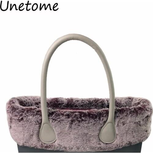 Classic Mini Size Thermal Plush Decoration Fur Plush Trim for O BAG Fit for Obag Women Bag Handbag