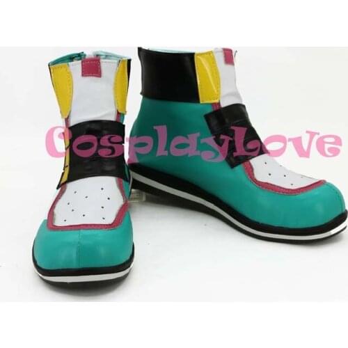 Ensemble Stars 2Wink Kui Yutai Cosplay Shoes Boots Green Color Custom-Made For Halloween Christmas Festival CosplayLove