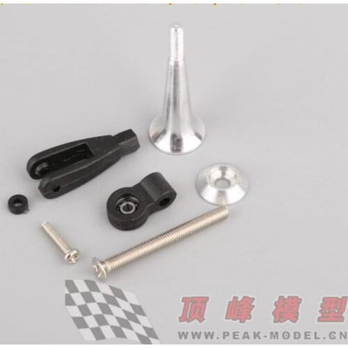 New aluminum cone adjustable rocker (with bearing) Rudder angle forRC Airplane aileron tail wing connector balsa rc airplane