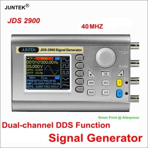 JUNTEK 40MHZ JDS2900 DDS Function Signal Generator Signal Generator Arbitrary Digital Control Dual-channel frequency meter