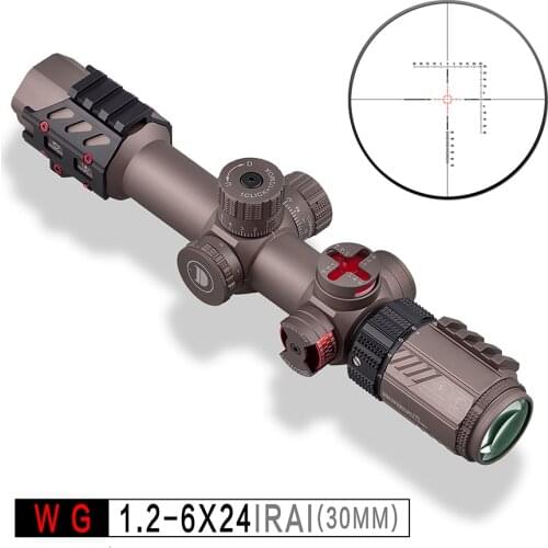Discovery New WG 1.2-6X24IRAI Riflescope With Angle and level indicator Cheap Model .22LR Hunting Outdoor Sight Scope