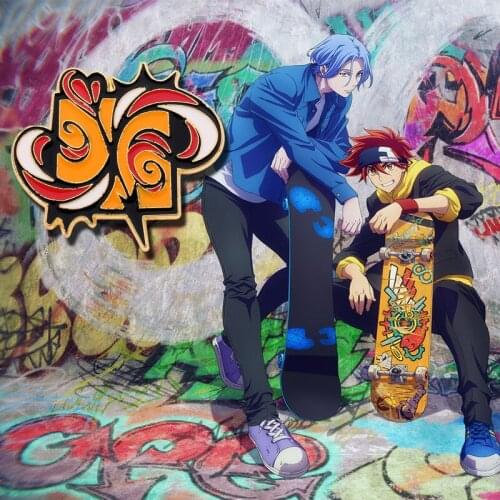 SK8 The Infinity S Logo Badges Enamel Brooches Langa Reki Miya Cosplay Pins Brooches for Women Men Metal Lapel Pin Jewelry Gift