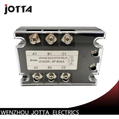 SSR-80AA 80A AC control Voltage 80-250VAC SSR three phase Solid state relay