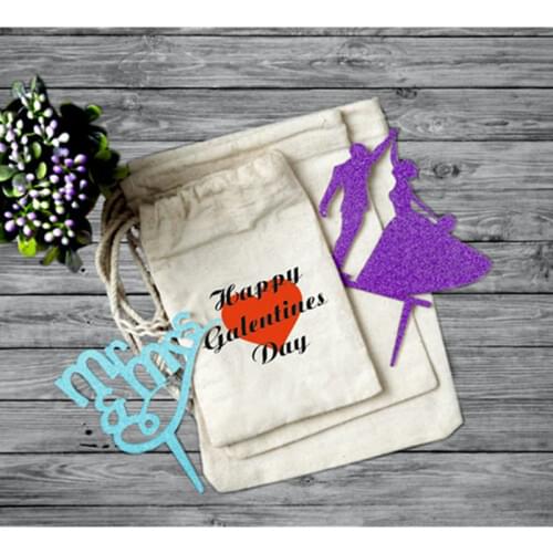 Happy Galentines Day Bag personalised Valentines Day gift Bags Bachelorette Party Bags muslin Hangovers Kit birthday gift bag