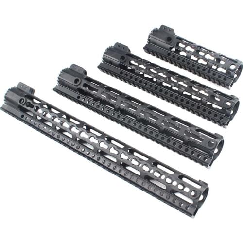 7" 10" 12" 15" inch Slim Free Float Handguard with Steel Barrel Nut AR15 M4 MLOK Keymod Handguards Picatinny Rail Mount