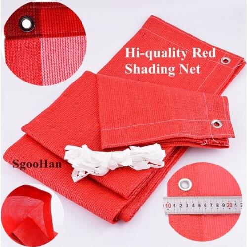 Hi-quality Red HDPE Anti-UV Sun Shading Net Balcony Sun-proof Garden Courtyard Sunblock Succulent Plant Sunshade Net Car Cover