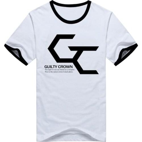 Unisex Guilty Crown GC T-Shirt tshirt tees Cartoon Guilty Crown GC breathable loose t-shirt tshirt tees