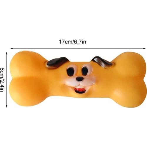 1PCS Dog Chew Bone Toy Interactive Funny Puppy Squeaky Bone Dog Funny Interactive Toy Dog Sound Toy Pet Legendog