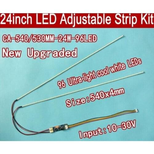 10pcs 540mm Adjustable brightness CCFL led backlight strip kit,Update 24inch lcd monitor to led bakclight