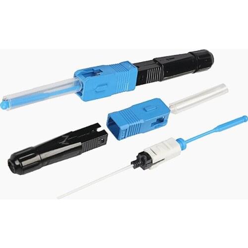 100 pieces/box FTTH SC UPC Hot Melt TYPE Fiber Fast Connector SC UPC Single Fiber optic quick connector SC Connector