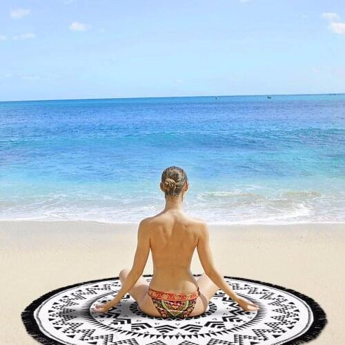 150x150cm Polyeater Tapestry Camping Mat Beach Throw Rug Picnic Beach Mat Bohemia Tapestry Wall Hanging Decoration