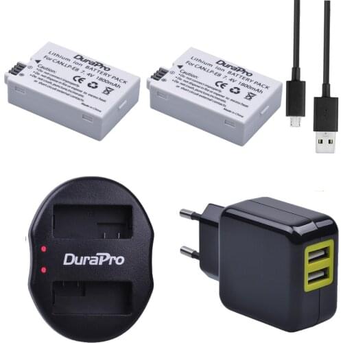 2pc For Canon LP-E8 LP E8 LPE8 Battery+Charger+ Adapter For Canon EOS 550D 600D 650D 700D kiss X4 X5 X6i X7i Rebel T3i T4i T5i