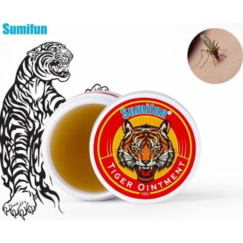Sumifun 2pcs Tiger Balm Psoriasis Ointment Mosquito Bites Cooling Oil Headache Nasal Congestion Relief Anti-Itch 10G K20001