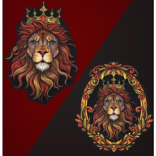 2Pcs Domineering 3DOversized lionAppliqueclothing Patches Jean jacketSewing Accessoriespatch on clothes free shipping Products