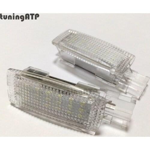 2x Interior Sun Visor Vanity Mirror LED Light Module for Volkswagen Scirocco / Sharan / Tiguan / Touran