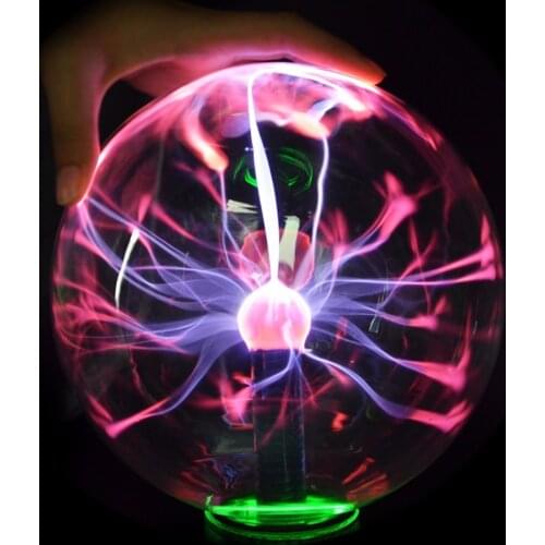 3 4 5 6 8 inch Magic PLASMA BALL Sphere Light Magic Plasma Finger Touch Change Crystal Light Transparent Lamp Home Decoration