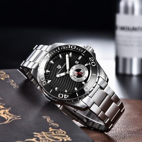 PAGANI DESIGN Top Brand Sports Mens Mechanical Automatic Watch Stainless Steel Waterproof Fitness Sports Fashion Luminous часы