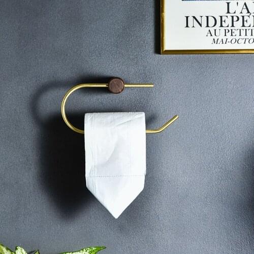 European Metal Napkin Holder Punch-free Paper Towel Dispenser Wall Mounted Creativity Bathroom Toilet Papers Holder Stand