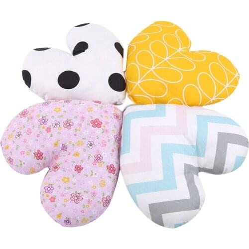 Baby Comfort Sleeping Pillow PP Cotton Heart Shape Kids Head Support Pillow Prevent Flat Head Cushion Baby Shaping Pillow