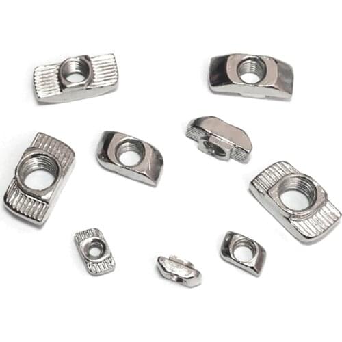 European standard aluminum profile accessories T-nut 20/30/40/45 type M3M4M5M6M8 T-shaped boat hammer cap