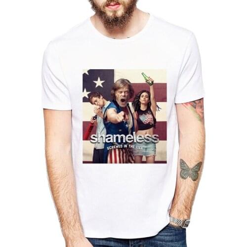 Lip Carl Frank Fiona Gallaghers T Shirt Shameless MenS Tee Casual Men Outwears Popular Design Hip Hop Anime Male Make Shirts