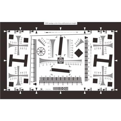 Charttu ISO12233 QS The Highest Resolution Line Can Measure 2000 LW/PH Test Chart Checker Camera Webcam Resolution Reflective