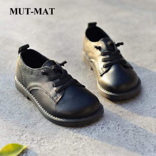 2020 new children boys black Geniune leather shoes cowhide performance Soft bottom shoes British etiquette autumn new shoes
