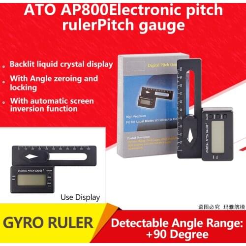 New Digital Pitch Gauge TL90 For 250 450 500 600 700 RC Helicopter Heli Models (Without Battery) Helicopter Digital Pitch Gauge