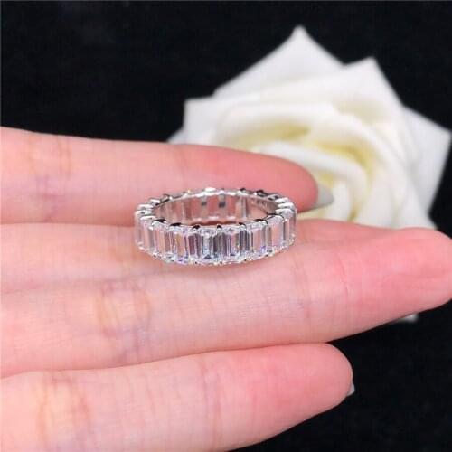 Great Quality Lovely Design Pure White Gold 18Karat Mens Wedding Jewelry Gold AU750 Excellent Engagement Jewelry For Fiance