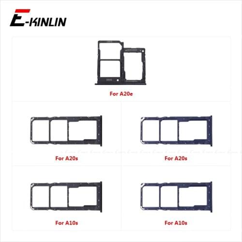 Sim Card Socket Slot Tray Reader Holder Connector Micro SD Adapter Container For Samsung Galaxy A20e A20s A10s A202 A207 A107
