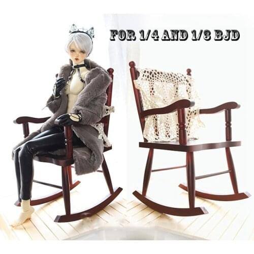 1/4 1/3 Scale BJD Props Mini Rocking Chair Model For BJD/SD MSD SD13 SD17 SSDF Girl or Uncle Doll Accessories C0979