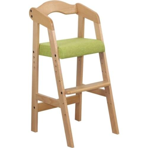 Childrens Dining Chair Solid Wood Baby Dining Chair Lifting Learning Chair Adjustable High Foot Dining Table And Chair