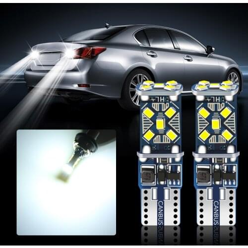 2PCS T10 W5W LED Car Parking Lights for Toyota Land Cruiser Prado Camry V70 CHR C-HR Prius Corolla RAV4
