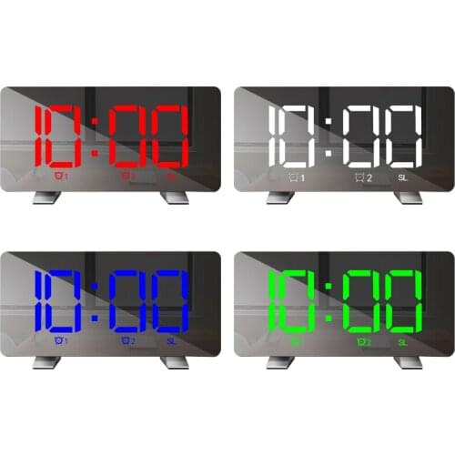 LED Radio Alarm Clock Creative Snooze Electronic Clock USB Charging Digital FM Radio Decorative Alarm Clock Support Dropshipping