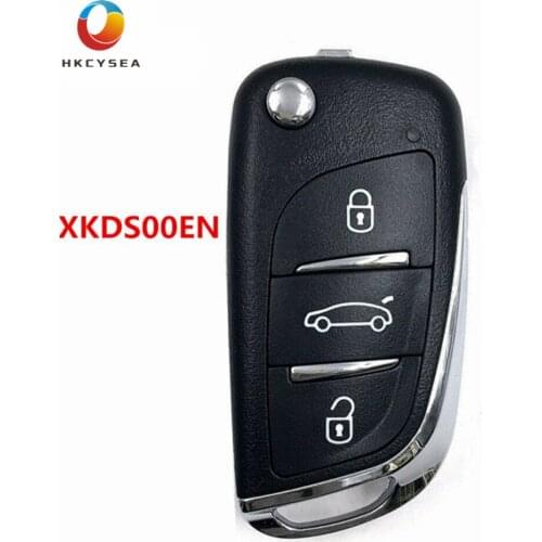 HKCYSEA 3 Button VVDI2 Universal Remote Key DS Style English Language for Xhorse VVDI Key Tool Max VVDI Mini XKDS00EN