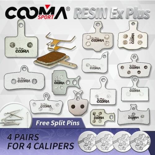 4 Pairs Improved Resin Bicycle Brake Pads for SRAM Avid Shimano Magura Hayes Formula Hope MTB Road Bike