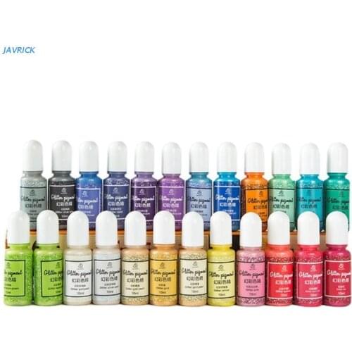 X7XB 24 Colors Resin Pigment Liquid UV/Epoxy Resin Dye for DIY Arts and Crafts