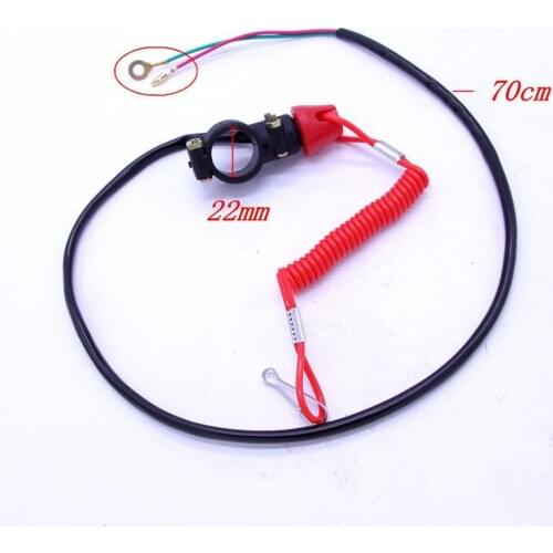 1PC New Universal Boat Outboard Engine Motor Kill Stop Switch Safety Tether Lanyard Motorcycle Accessories Motorcycle Switches