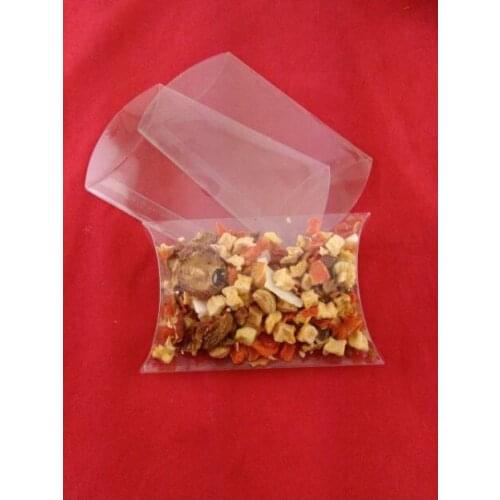 10*7*2cm Transparent waterproof Clear PVC boxes PVC Pillow Candy Boxes plastic box storage for food/jewelry/Candy/Gift