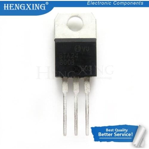 10pcs/lot BTA24-800B BTA24 BTA24-800 Triacs 25 AMP 800 VOLT TO-220 new original In Stock