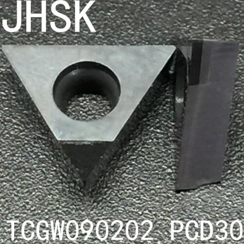 2pcs TCGW090202 04 08 PCD30 Insert Diamond blade tools Used for Aluminum Polycrystalline diamond tools PCD cnc