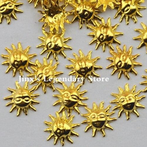 2018 new 100PCS Beauty Gold Silver Apollo 3D Metal Nail Art Decoration Accessories Nail Styling Design Tools